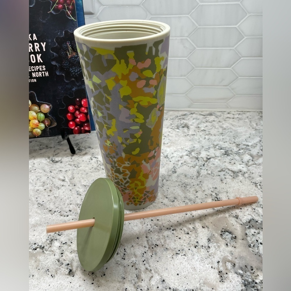 Starbucks Fall 2024 Pastel Multi Color Shapes. Matte Soft Touch Tumbler. NWT. - Picture 7 of 8